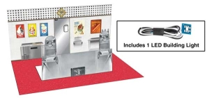 933-4701 HO VINTAGE DAIRY QUEEN SPACES INTERIOR LIGHTING & DETAIL INSERT 933-4701 HO VINTAGE DAIRY QUEEN SPACES INTERIOR LIGHTING & DETAIL INSERT