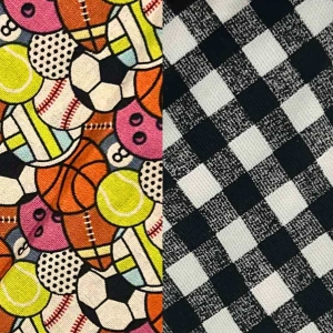 Reversible Pet Bandana - Neon Sports with Black Gingham Reversible Pet Bandana - Neon Sports with Black Gingham