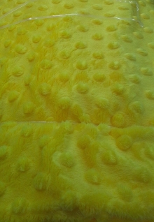 60" Minky Dot - Color Bright yellow - 1 yd
