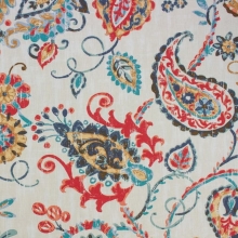 54" Cotton Canvas - Painterly Jacobean - 1 yd
