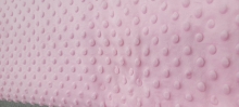 60" Minky Dot - Color Pink - 1 yd