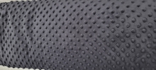 60" Minky Dot - Color Black -1 yd