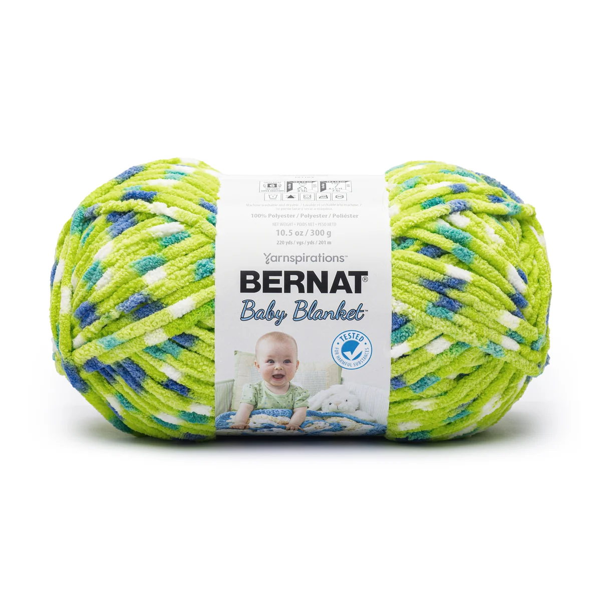 Bernat Baby Blanket - Zing Dot