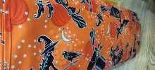 45" Halloween - Witchy Woman Orange - 1 yd