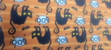 45" Halloween - Angry Cat Orange - 1 yd