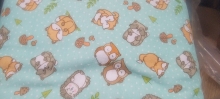 45" Flannel - Green Woodland critters- 1 yd