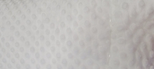 60" Minky Dot - Color White - 1 yd