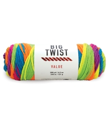 Big Twist Ombre Yarn - Neon Lights