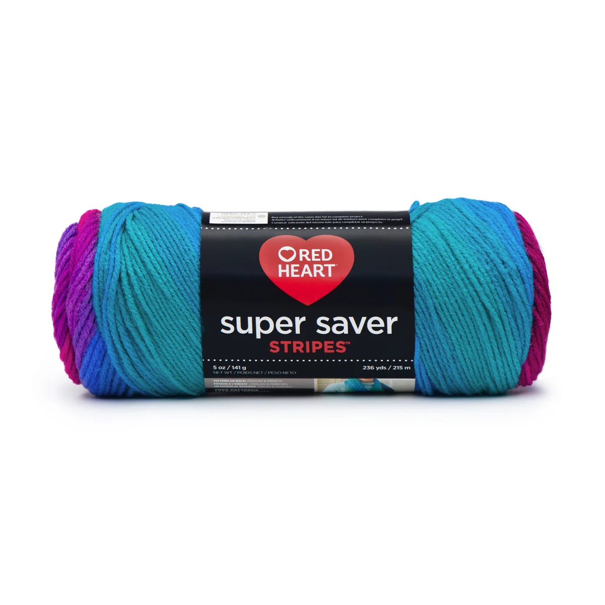 Red Heart Super Saver Stripes - Polo Stripe