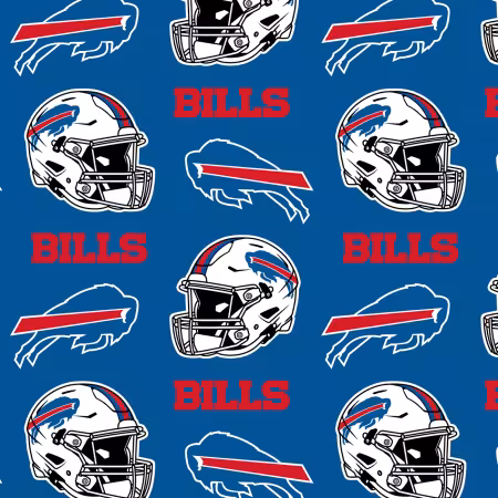 60" Fleece licensed - Buffalo Bills - 1 yd