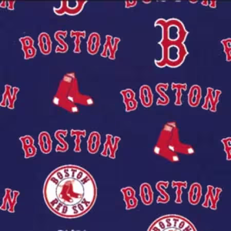 45" Fleece MLB - Boston Red Sox - 1 yd