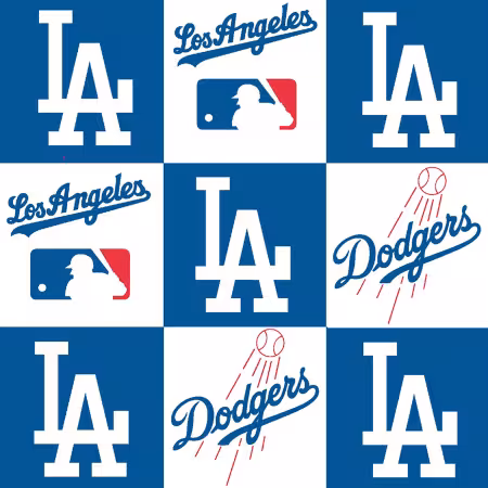 60" Fleece - LA Dodgers - 1 yd