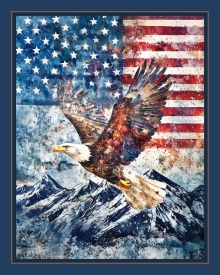 45" Panel - American Wings - 1 yd