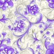 108" Floral - Birthday Cake Purple Passion - 1 yd