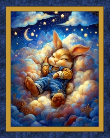45" Panel - Bunny Dreams - 1 yd
