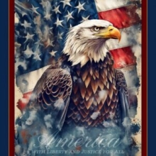 45" Panel - Liberty and Justice - 1 yd