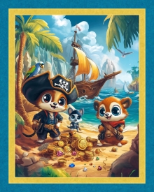45" Panel - PIrate Adventure - 1 yd