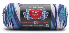 Red Heart Granny Squares - Soft White Amethyst
