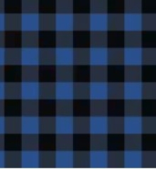 45" Flannel - navy buffalo plaid -1 yd