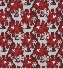 45" Christmas  - Deerly Crimson - 1 yd