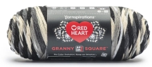 Red Heart Granny Squares - Black Dove