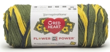 Red Heart Flower Power - Goldenrod