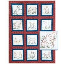 Jack Dempsey - 9" Theme Quilt Block - Horses