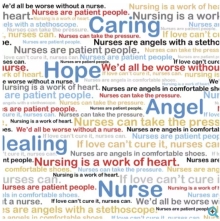 45" Novelty - Calling All Nurses - 1 yd