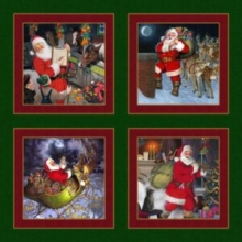45" Panels - Santa's Journey Pillow - 1 yd