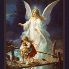 45" Panel - Guardian Angel - 1 yd