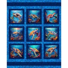 45" Panel - Coral Cruisers - 1 yd
