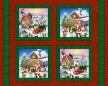 45" Panels - Christmas Town Pillow Panel - 1 yd