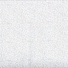 108" White on White - Plume Bloom - 1 yd