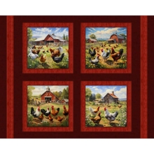 45'' Panel - Farm Chicken -  1 yd