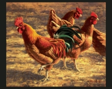 45" Panels - Yard Birds - 1 yd