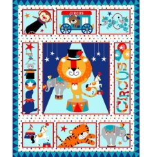45" Baby Panel - Pattern: Circus-05- 1 yd
