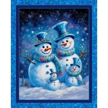 45" Panels -  Snow Family - Panel