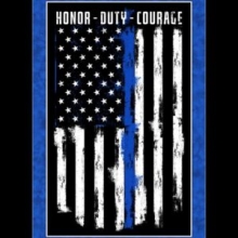 45" Panels - Honor Duty courage - 1 yd