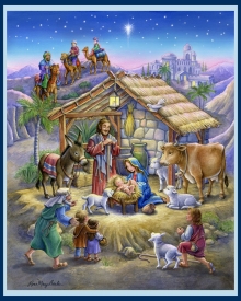45"  Panel - Nativity - 1 yd