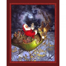 45"  Panel - Merry Christmas to all - 1 yd