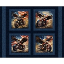 45" Panel - Eagle Bikers - 1 YD