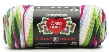 Red Heart Granny Squares - Soft White Watermelon