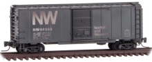 489-50044066 Z SCALE N&W 40' BOXCAR SINGLE DOOR