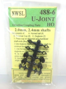 053-488*6 HO U-JOINT 2.0MM-204MM SHAFT [PACK]