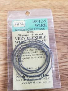 053-10012*9 28 GAGE WIRE LT GRAY VERY FLEXIBLE [PKG 2']