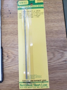 053-2024*4 IN 2.4MM SHAFTING [ SOLD BY INCH]