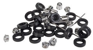 326-5462 HO CHROME WHEELS W/PLANETARY HUBS 