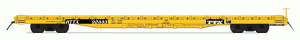 085-46417-05 HO HTTX 60' WOOD DECK FLAT CAR # 93255