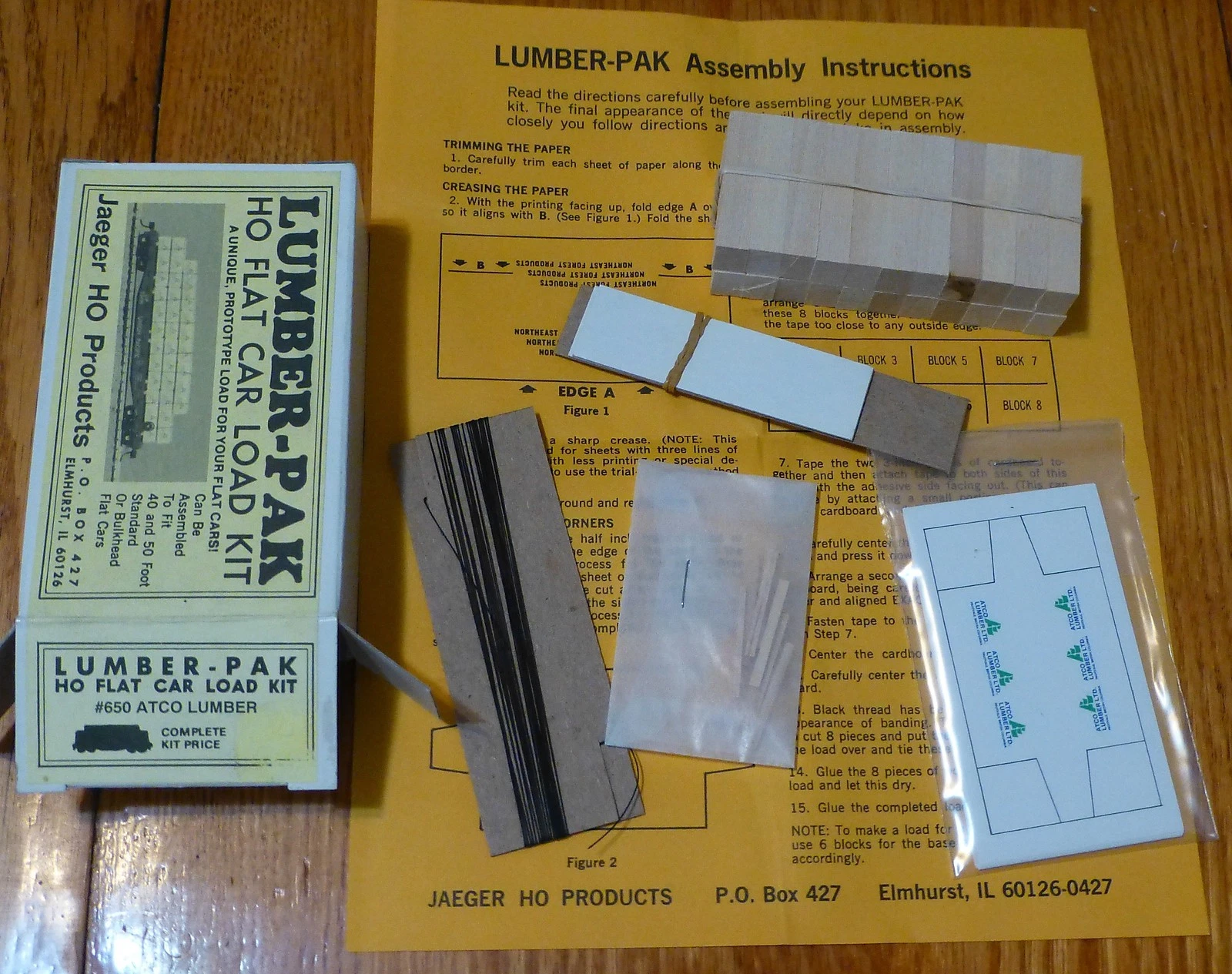 347-650 ATCO LUMBER 40/50' FLATCAR LUMBER LOAD