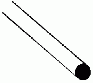 570-90864 .250 O.D. X 10'' LONG STYRENE ROUND ROD EA PKG 5 COPY